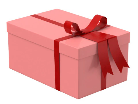 선물 상자 v4 3D 모델