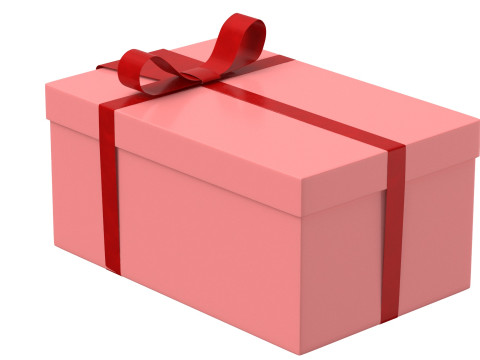 Gift box v4 Model 3D