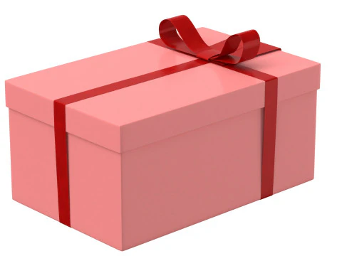 선물 상자 v4 3D 모델