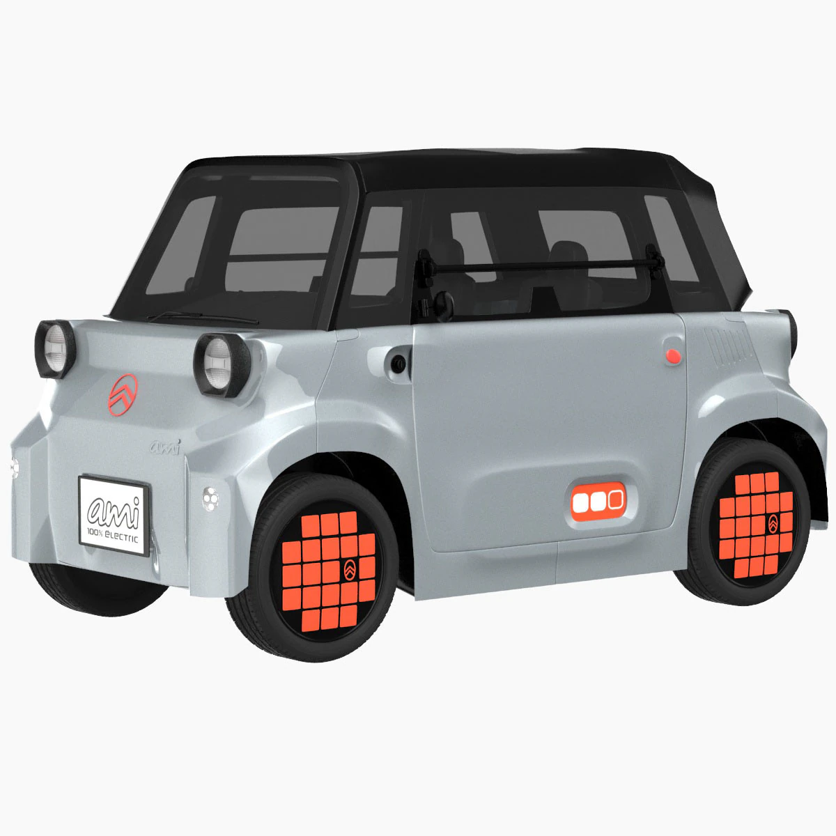 Citroen Ami 2025 3D Model .c4d .max .obj .3ds .fbx .stl .blend 