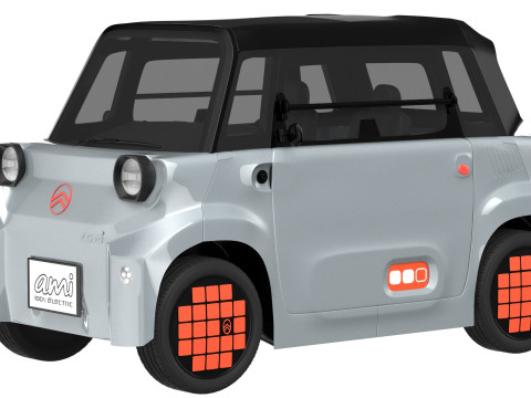 Citroen Ami 2025 Model 3D