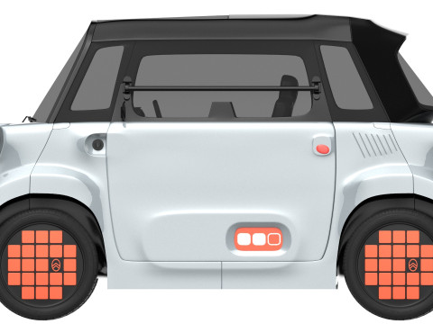 Citroen Ami 2025 Model 3D