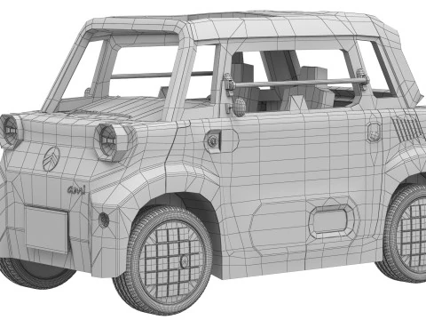 Citroen Ami 2025 3D Model