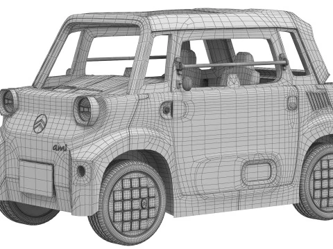 Citroen Ami 2025 3D Model