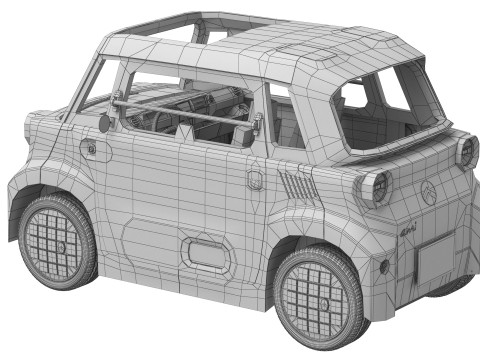 Citroen Ami 2025 Model 3D