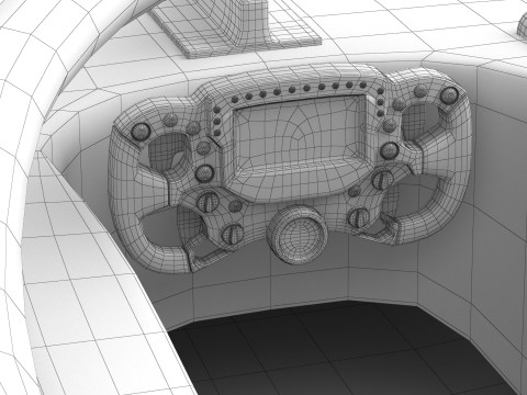 Red F1 2025 Formula 1 Race Car PBR 3D 模型