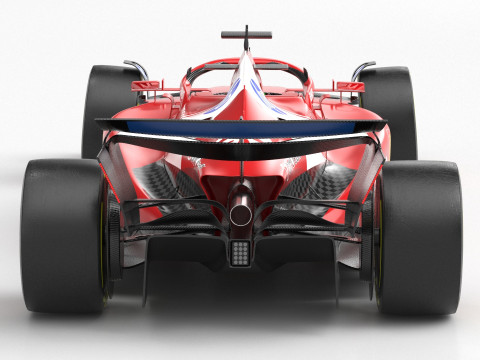 SF-25 F1 2025 Formula 1 Race Car PBR Model 3D