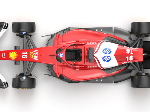 SF-25 F1 2025 Formula 1 Race Car PBR Model 3D