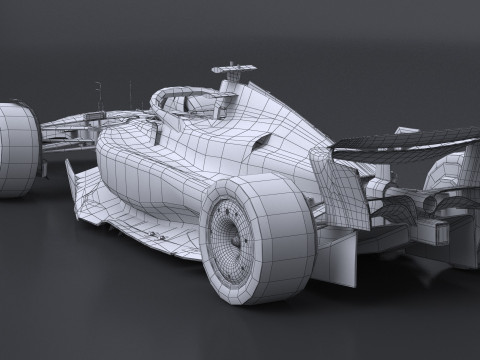 SF-25 F1 2025 Formula 1 Race Car PBR Model 3D