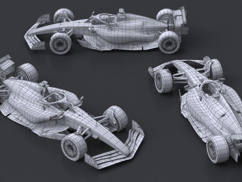 SF-25 F1 2025 Formula 1 Race Car PBR Model 3D