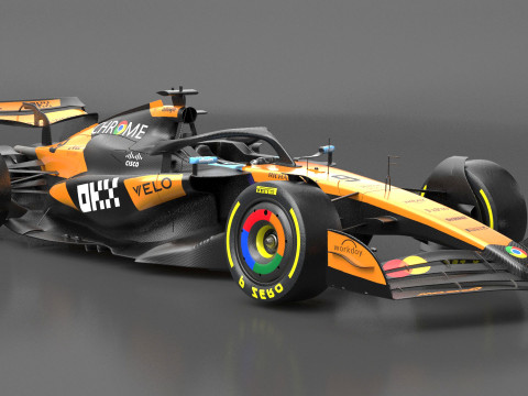 McLaren MCL39 F1 2025 Formula 1 Race Car 3D Model