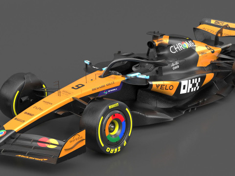McLaren MCL39 F1 2025 Formula 1 Race Car 3D Model