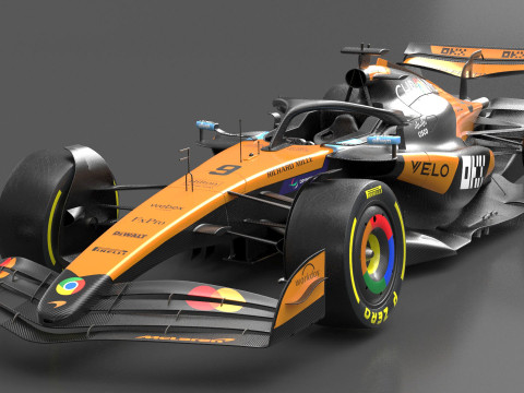 McLaren MCL39 F1 2025 Formula 1 Race Car 3D Model
