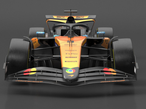 McLaren MCL39 F1 2025 Formula 1 Race Car 3D Model