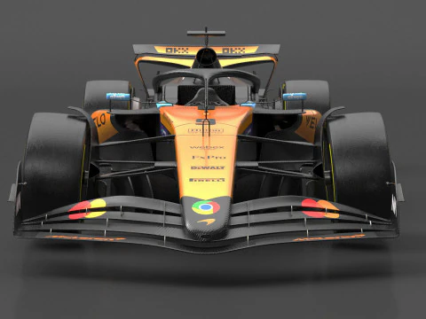 McLaren MCL39 F1 2025 Formula 1 Race Car 3D Model