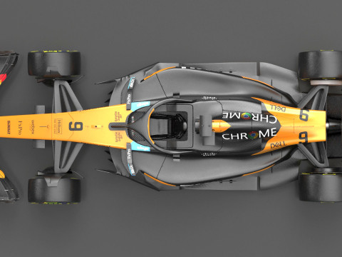 McLaren MCL39 F1 2025 Formula 1 Race Car 3D Model