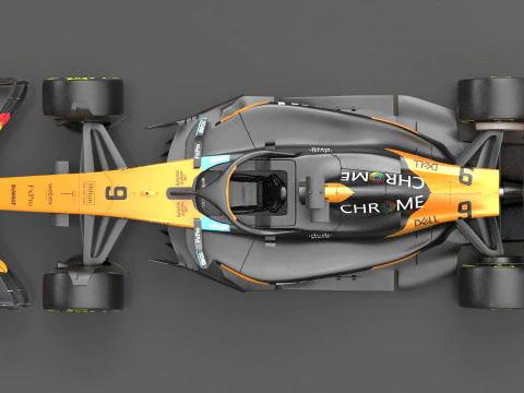 McLaren MCL39 F1 2025 Formula 1 Race Car 3D Model