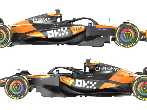 McLaren MCL39 F1 2025 Formula 1 Race Car 3D Model