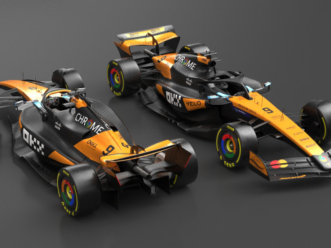 McLaren MCL39 F1 2025 Formula 1 Race Car 3D Model