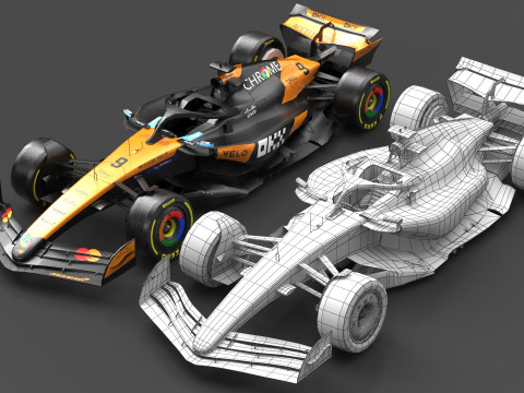 McLaren MCL39 F1 2025 Formula 1 Race Car 3D Model