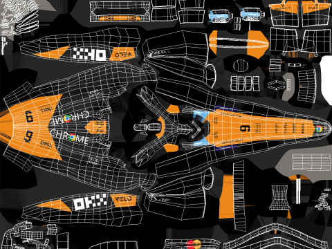 McLaren MCL39 F1 2025 Formula 1 Race Car 3D Model