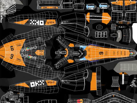 McLaren MCL39 F1 2025 Formula 1 Race Car 3D Model