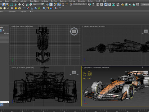 McLaren MCL39 F1 2025 Formula 1 Race Car 3D Model