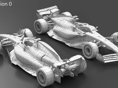 Mercedes F1 W16 2025 Formula 1 car PBR 3D 模型
