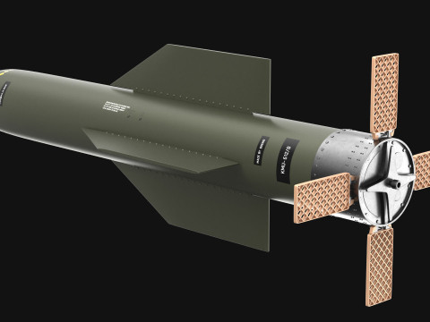 High Quality GBU-57AB MOP Bunker Buster Bomb Realistic PBR Textured Low High Poly Modelo 3D