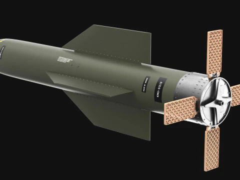 High Quality GBU-57AB MOP Bunker Buster Bomb Realistic PBR Textured Low High Poly 3D Model
