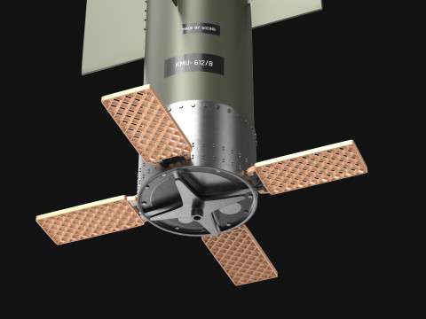 High Quality GBU-57AB MOP Bunker Buster Bomb Realistic PBR Textured Low High Poly Modelo 3D