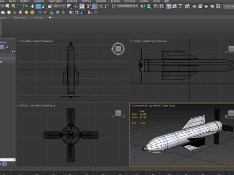 High Quality GBU-57AB MOP Bunker Buster Bomb Realistic PBR Textured Low High Poly Modelo 3D