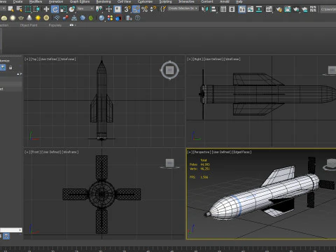 High Quality GBU-57AB MOP Bunker Buster Bomb Realistic PBR Textured Low High Poly 3D Model