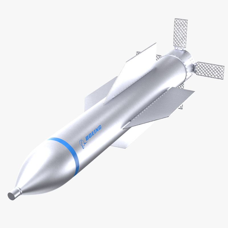GBU-57 Bunker Buster Bomb - Boeing PBR 3D Modell .c4d .max .obj .3ds .fbx .stl .blend