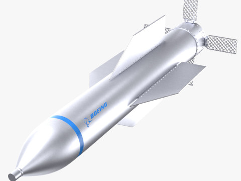 GBU-57 Bunker Buster Bomb - Boeing PBR 3D Modell