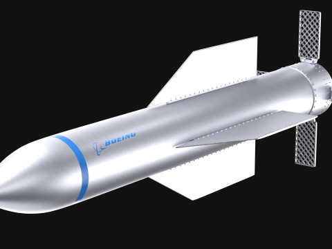 GBU-57 Bunker Buster Bomb - Boeing PBR 3D Modell