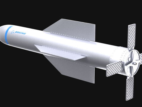 GBU-57 Bunker Buster Bomb - Boeing PBR 3D Modell