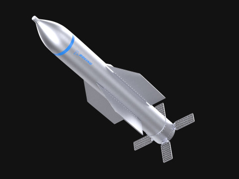 GBU-57 Bunker Buster Bomb - Boeing PBR 3D Modell