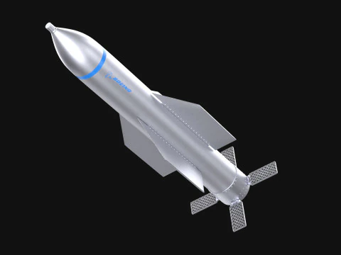 GBU-57 Bunker Buster Bomb - Boeing PBR 3D Model