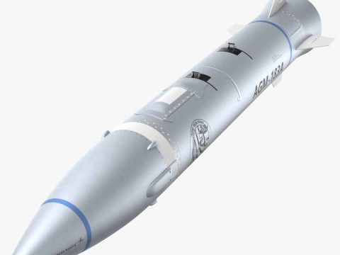 AGM-183A ARRW Hypersonic Missile PBR 3D Modell