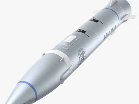 Гіперзвукова ракета AGM-183A ARRW PBR 3D Модель