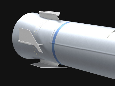 AGM-183A ARRW Hypersonic Missile PBR 3D मॉडल