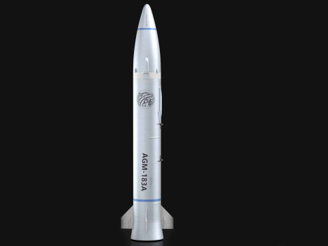 AGM-183A ARRW Hypersonic Missile PBR 3D मॉडल
