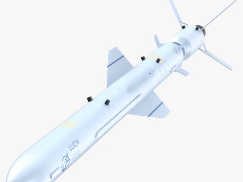 M&iacute;ssil de cruzeiro anti-navio Neptune R-360 PBR Modelo 3D