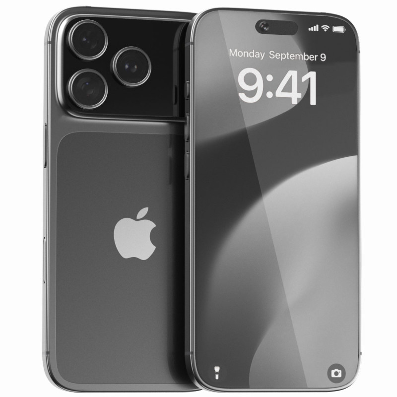 Apple iPhone 17 Pro Max PBR Modèle 3D .c4d .max .obj .3ds .fbx .stl .blend