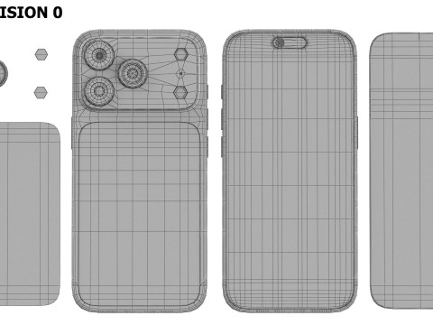 Apple iPhone 17 Pro Max PBR Modèle 3D