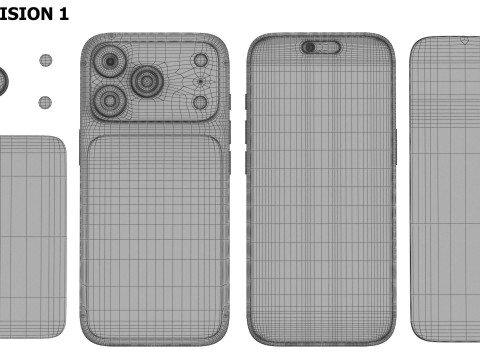 Apple iPhone 17 Pro Max PBR Modèle 3D