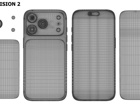 Apple iPhone 17 Pro Max PBR Modèle 3D