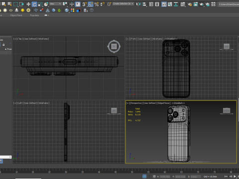 Apple iPhone 17 Pro Max PBR Modèle 3D