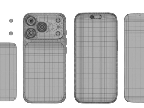 Apple iPhone 17 Pro PBR 3Dモデル